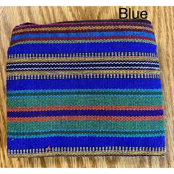 Vintage Handmade Guatemalan Worry Doll Coin Purse Blue - Picture 4 of 8
